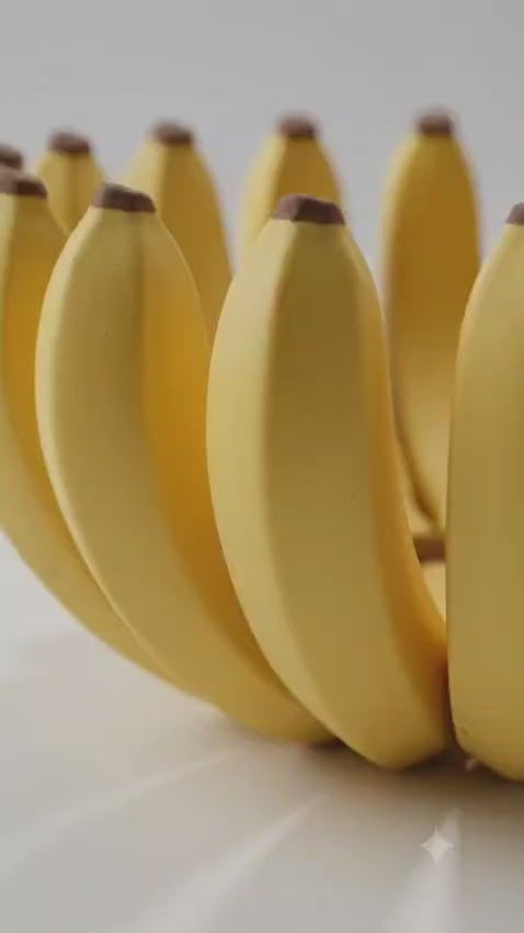 Banana Shape Fruit Bowl | Modern Decorative Fruit Basket for Kitchen, Dining Table & Home Decor | BPA-Free Premium  Storage Bowl
