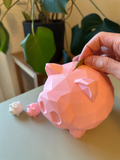 Mantra Made Arts Premium 3D Printed Geometric Piggy Bank | Modern Coin Saving Bank | Birthday Gift for Kids & Adults | Eco-Friendly PLA Decor
