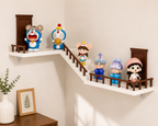Magical Staircase Corner Wall Shelf | Floating Decorative Display Shelf for Collectibles & Home Décor