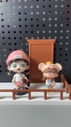 Magical Staircase Floating Wall Shelf with Mini Door | Decorative Display Shelf for Collectibles, Figurines & Home Décor