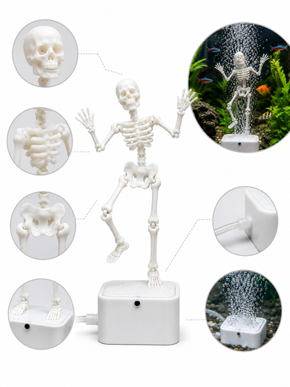 Dancing Skeleton Aquarium Bubbler