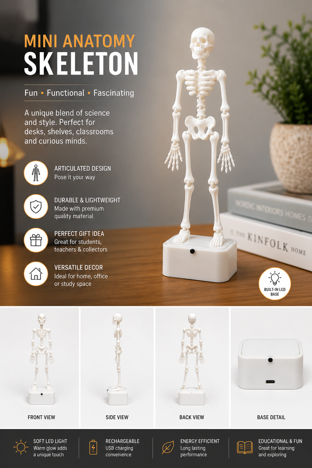 Dancing Skeleton Aquarium Bubbler