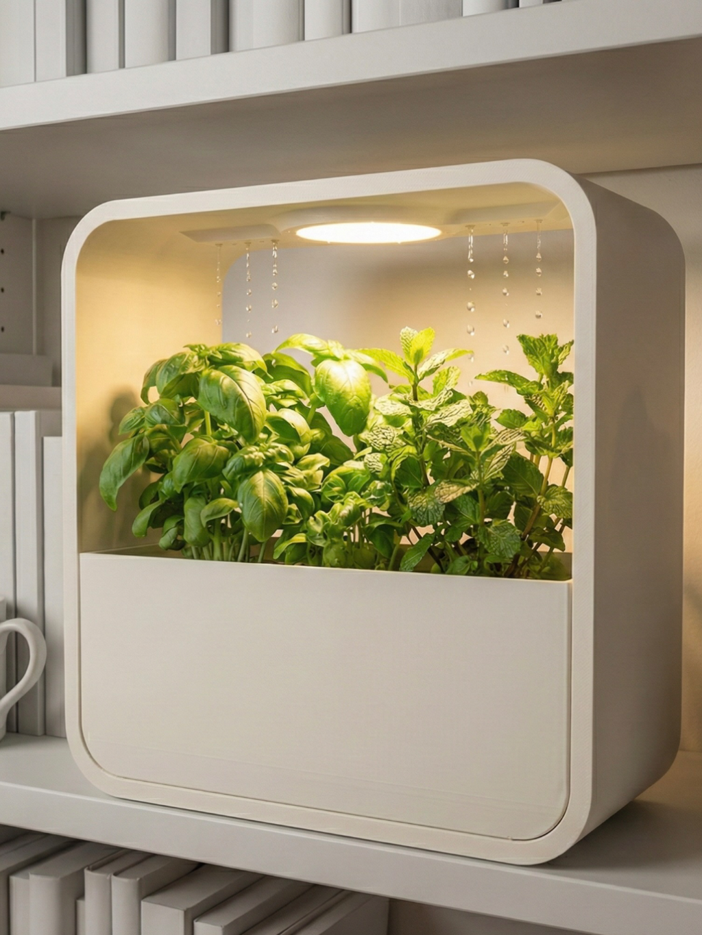 Hydroponic Indoor Herb Garden Kit — USB Grow Light, Auto-Watering, Year-Round