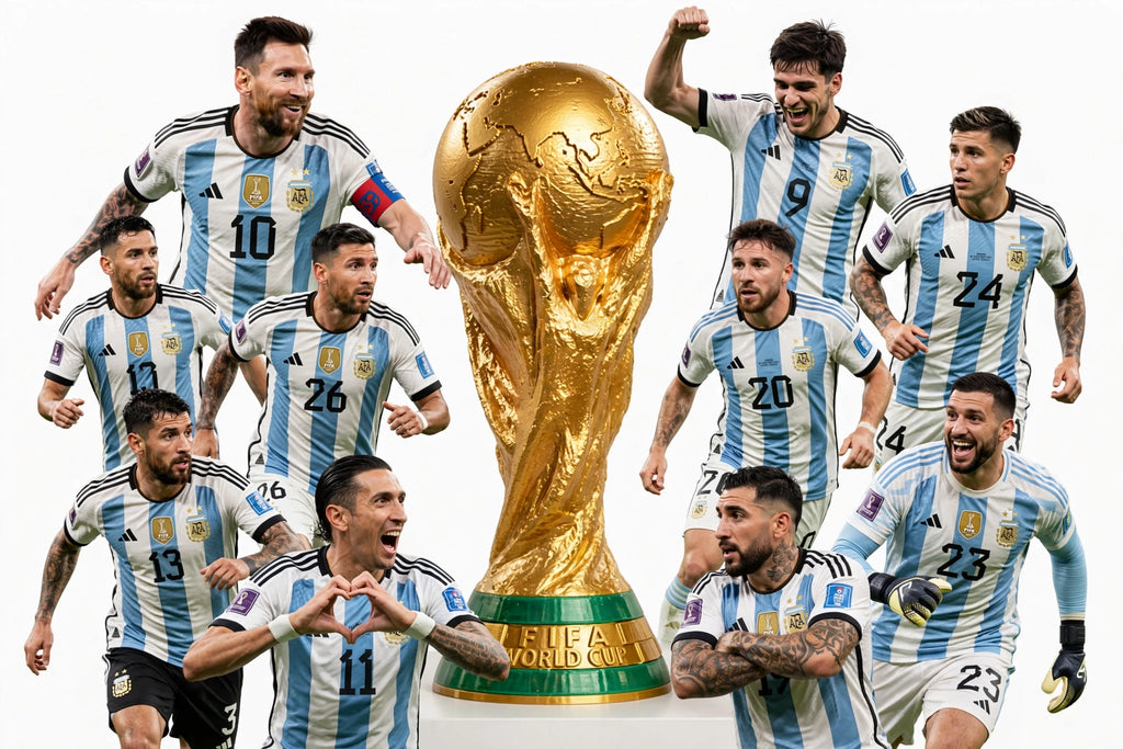 3D Printed FIFA World Cup Trophy Replica — Argentina Squad Collector’s Edition