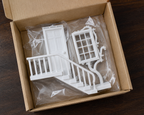 Enchanted Miniature Staircase Wall Decor  Decorative Door & Window Wall Art | Luxury Home Accent